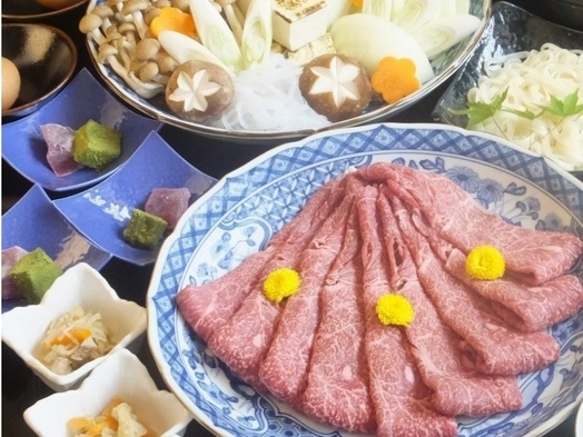 【２食付】伊賀牛のすき焼きコース＆30品目以上のバイキング朝食付プラン